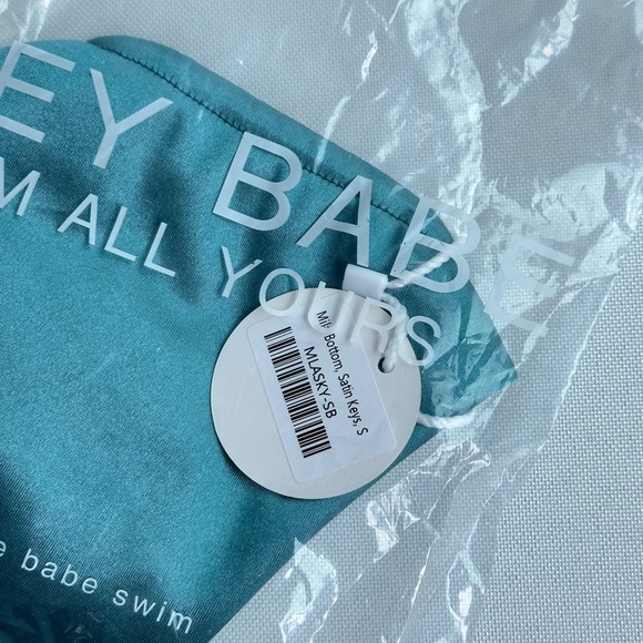 NWT Wave Babe Swim - Mika Bikini - Satin Keys - M Top, S Bottom - Picture 6 of 7